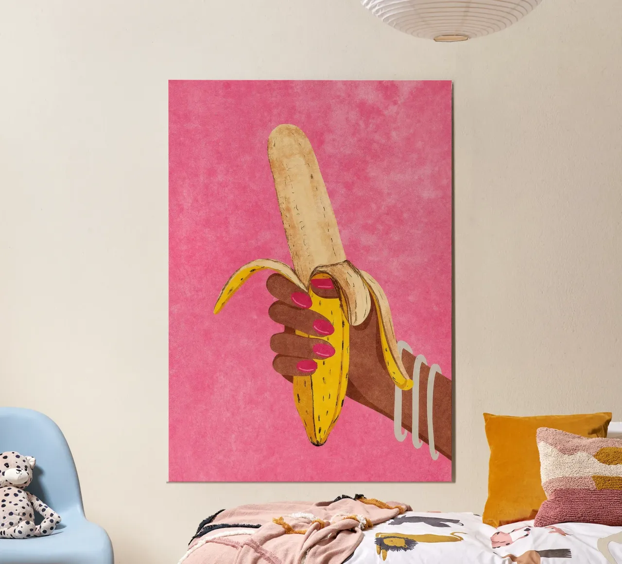 Banana poster da mesa