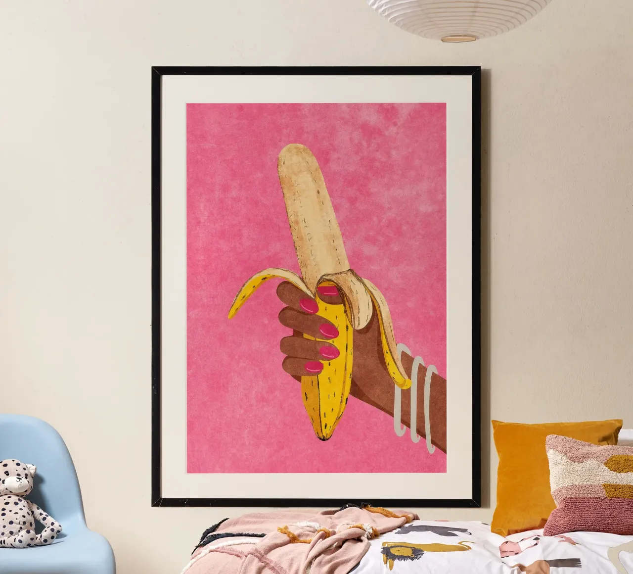 Banana poster da mesa