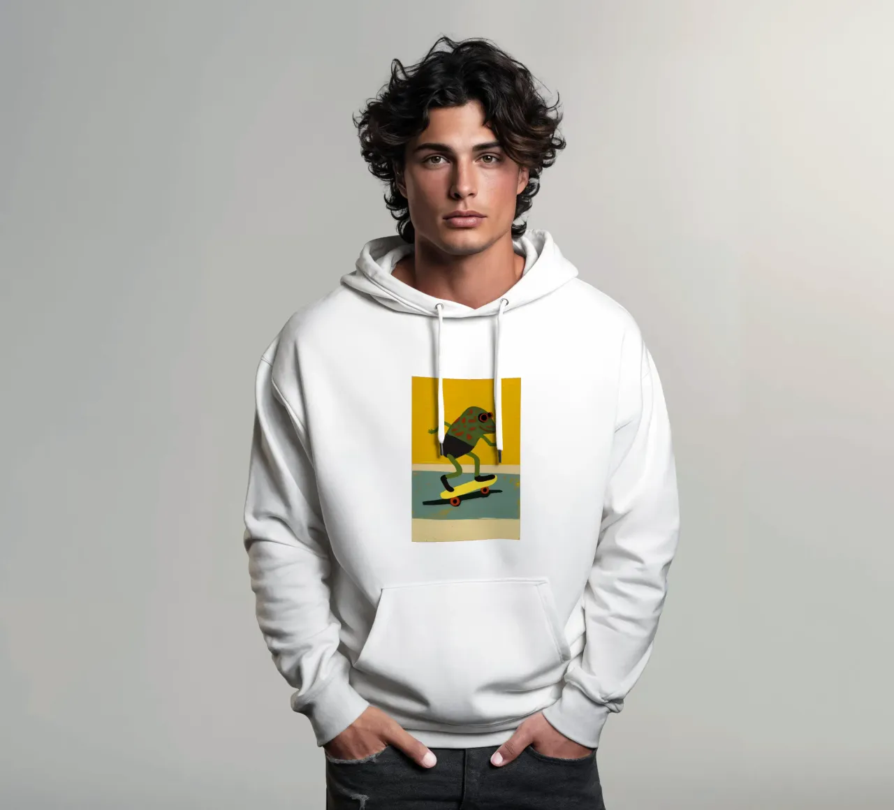 Skating Frog felpa con cappuccio da treechild