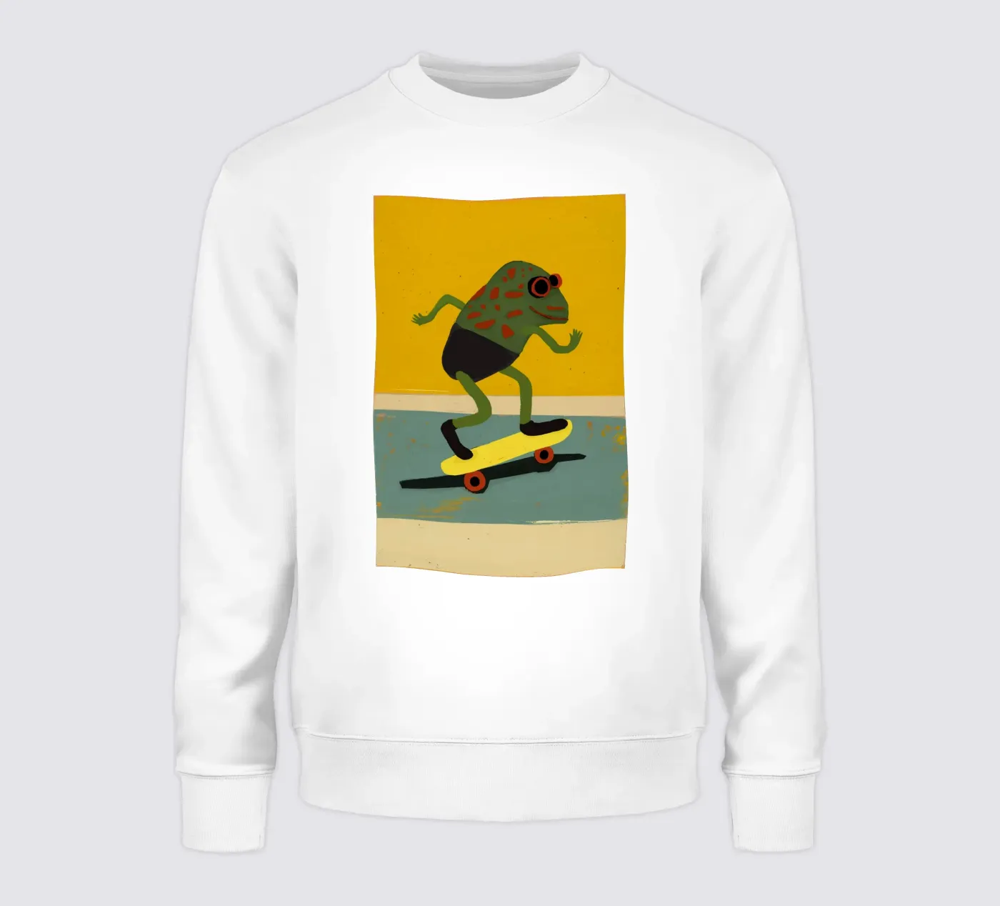 Skating Frog felpa da treechild