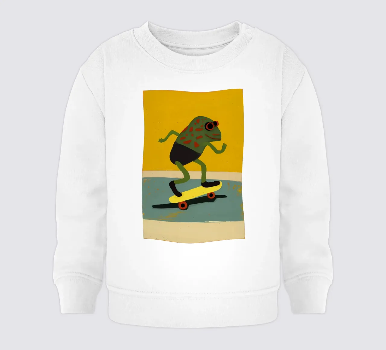 Skating Frog felpa neonato da treechild