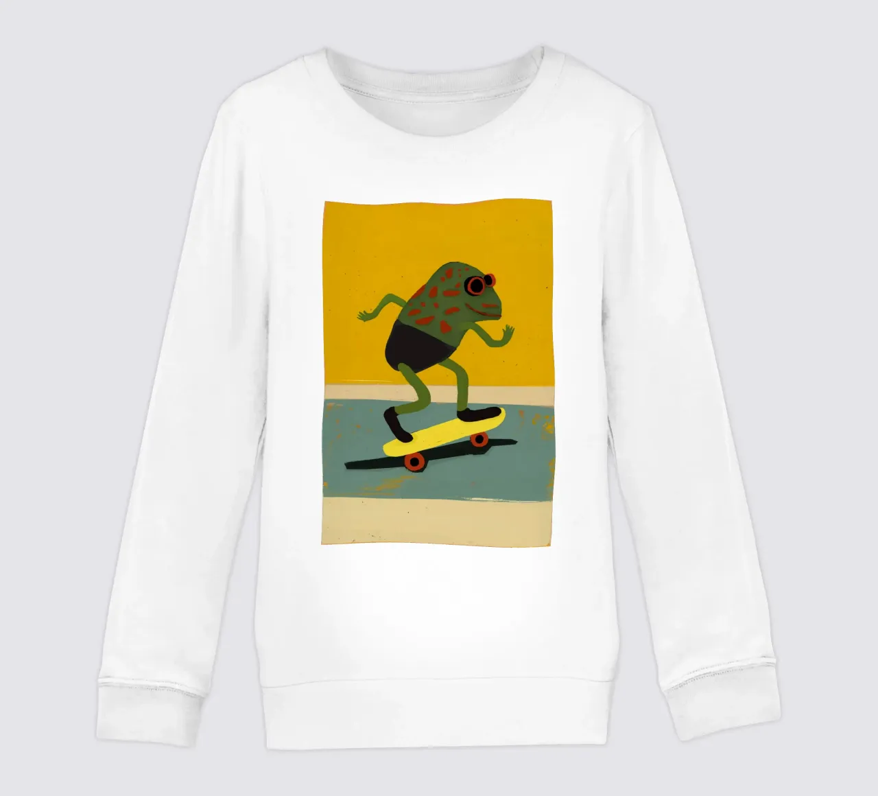 Skating Frog felpa bambino da treechild