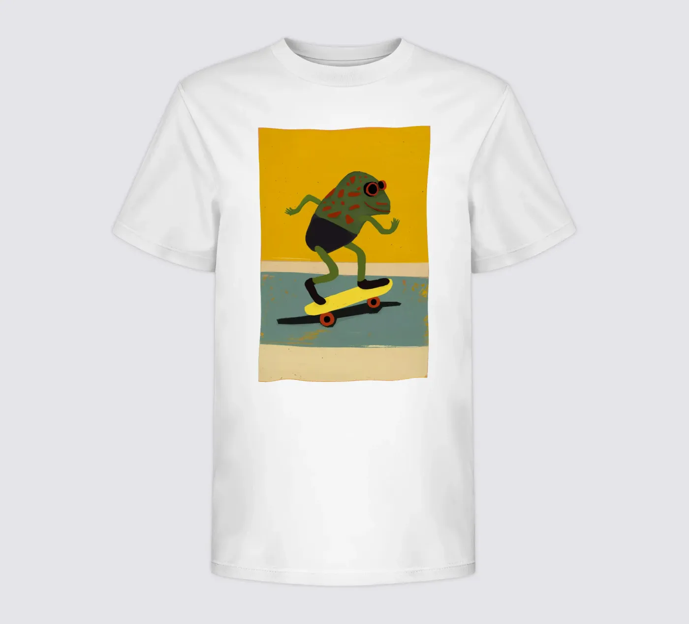 Skating Frog t-shirt bambini da treechild
