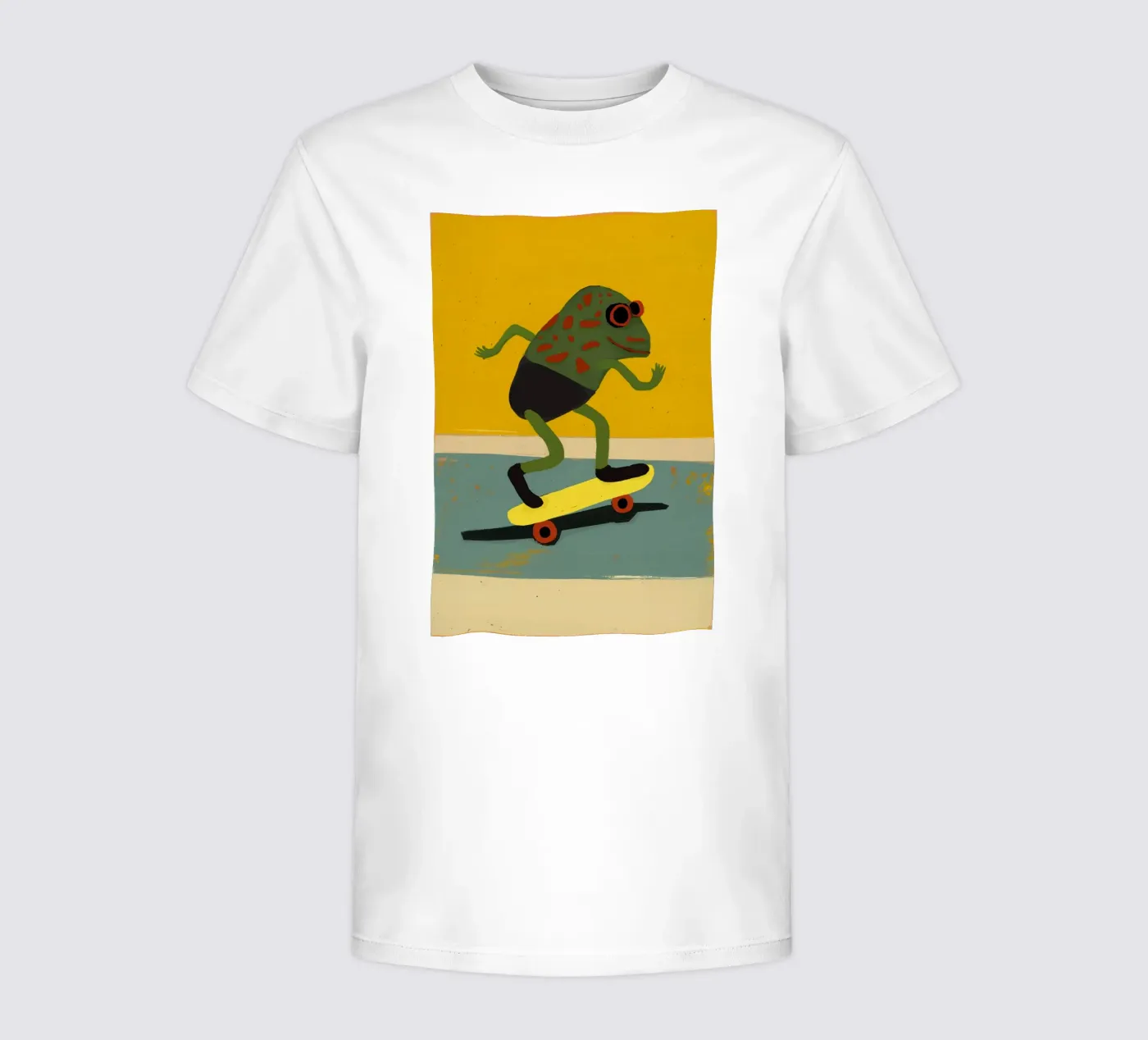 Skating Frog t-shirt bambini da treechild