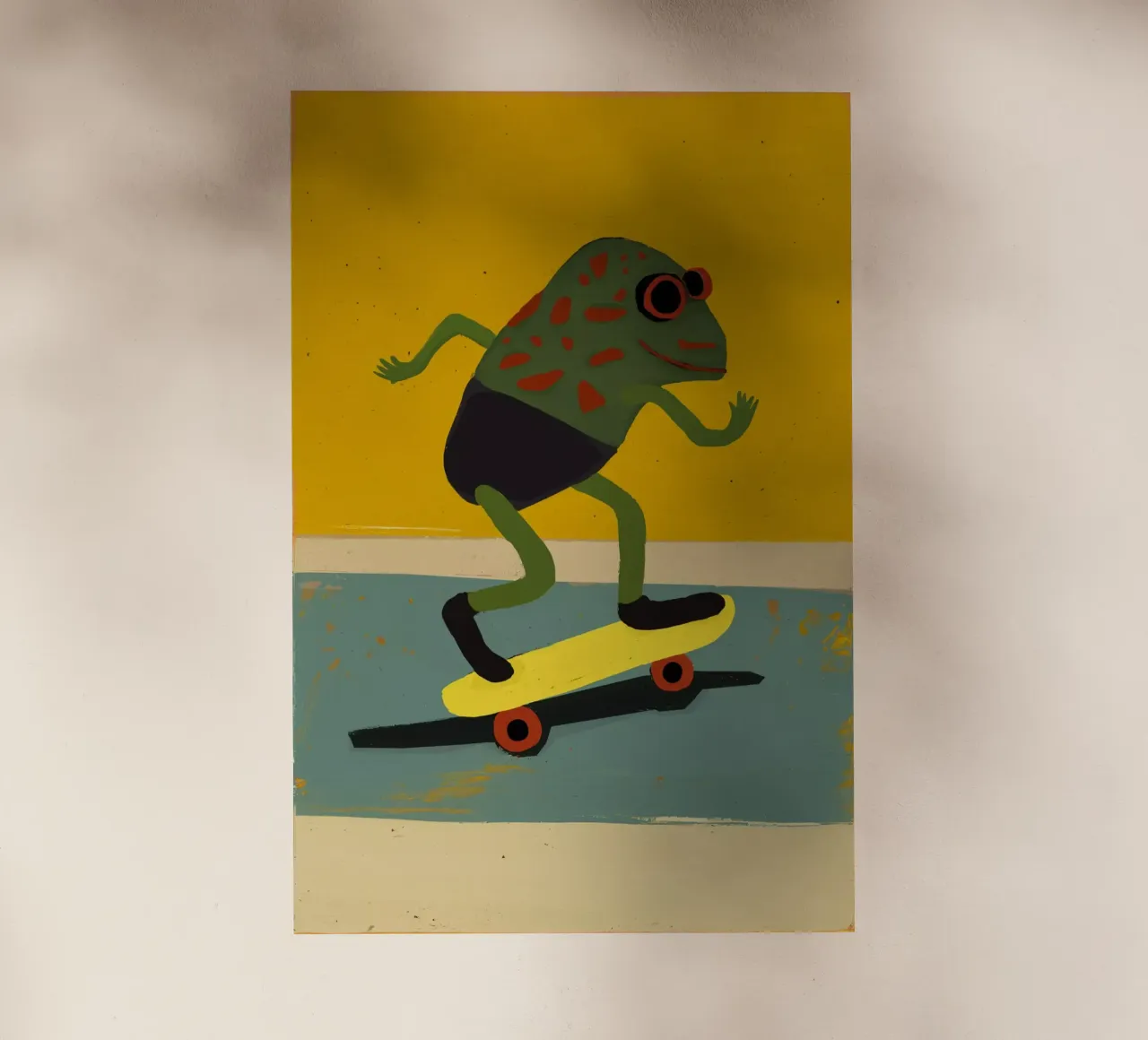 Skating Frog pellicola backlit da treechild