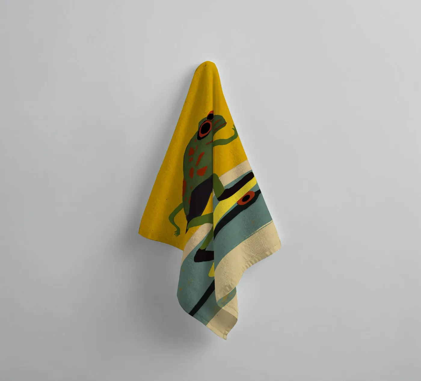 Skating Frog badhanddoek van treechild