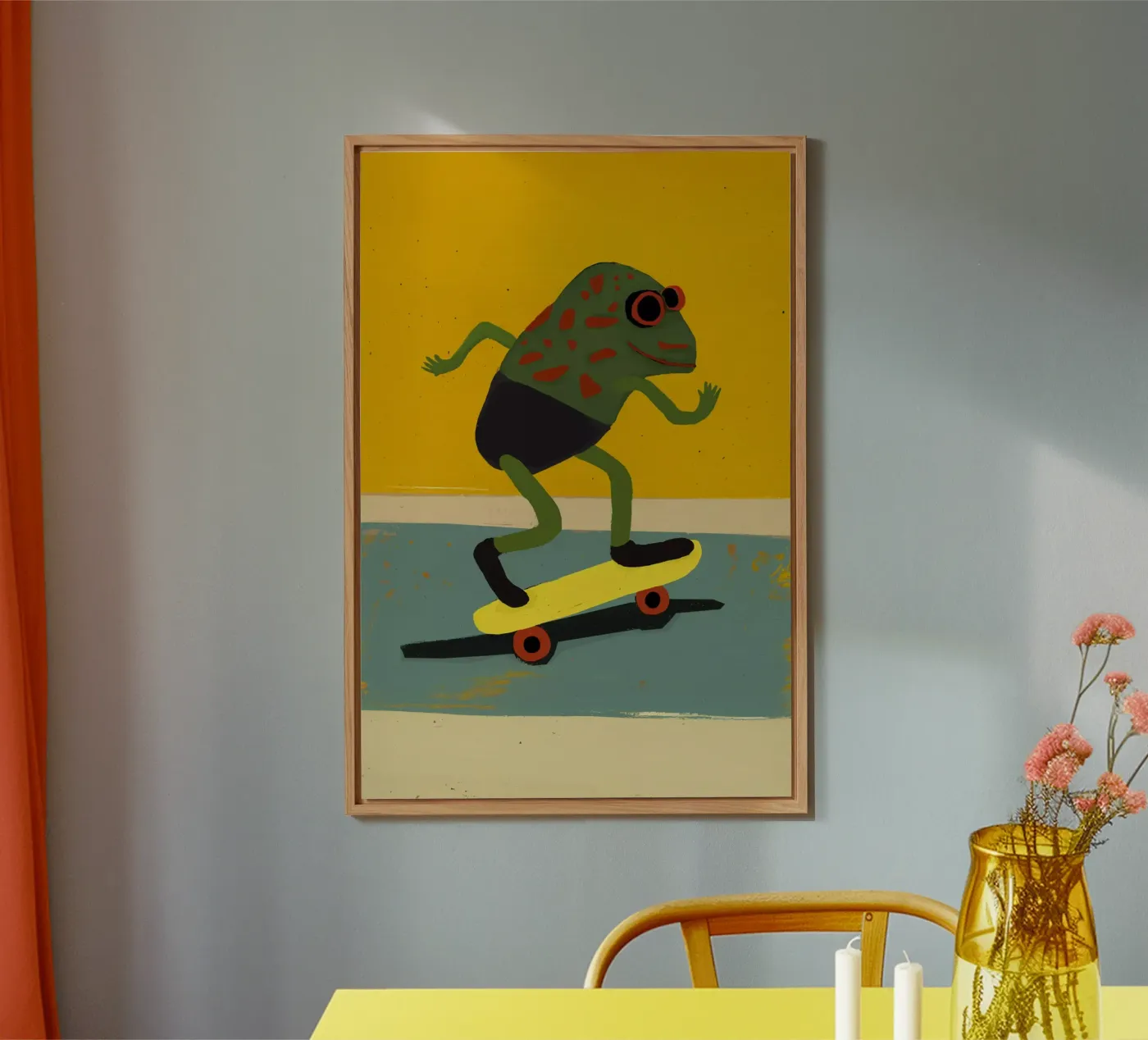 Skating Frog forex plate by treechild
