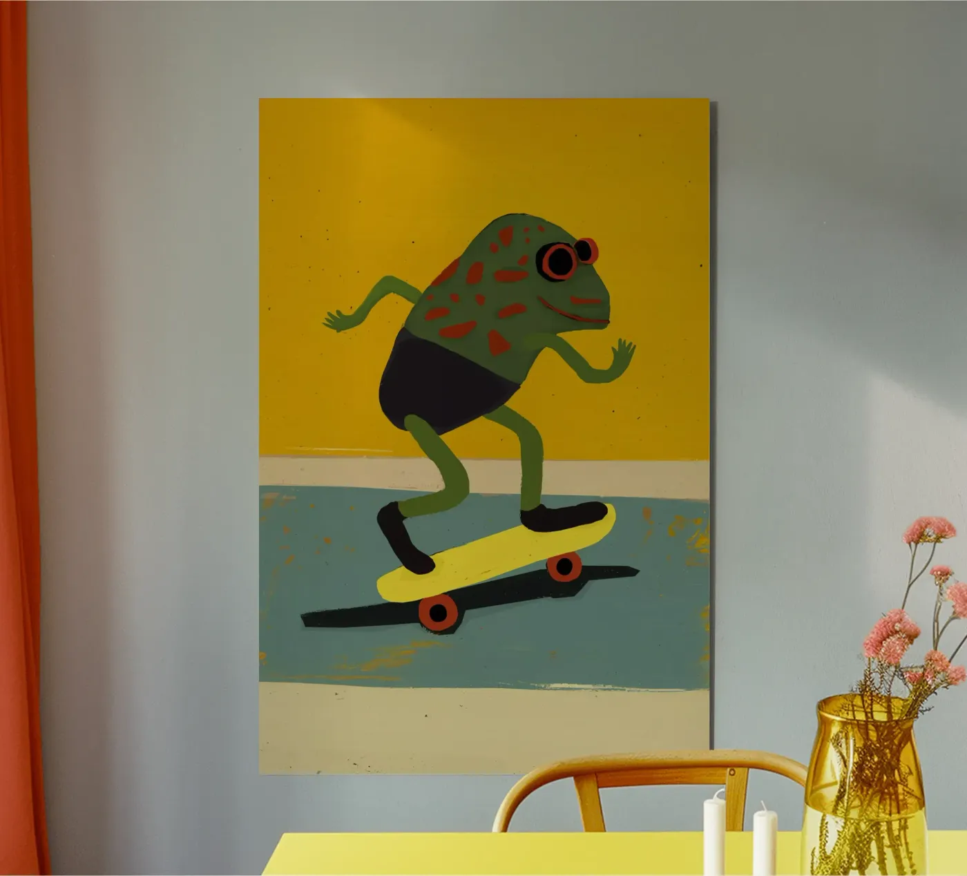 Skating Frog forex plate by treechild