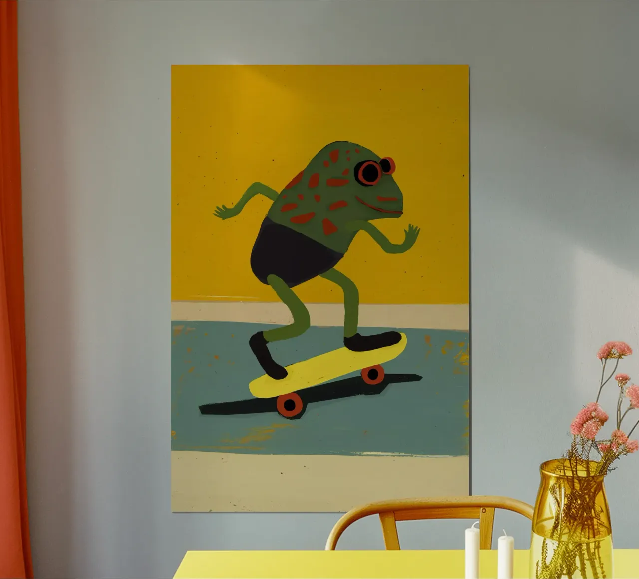 Skating Frog poster da treechild