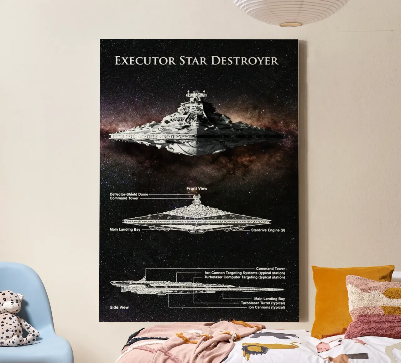 Maglietta classica The Executor Star Destroyer tela con Cornice a cassetta da jamsa_ve
