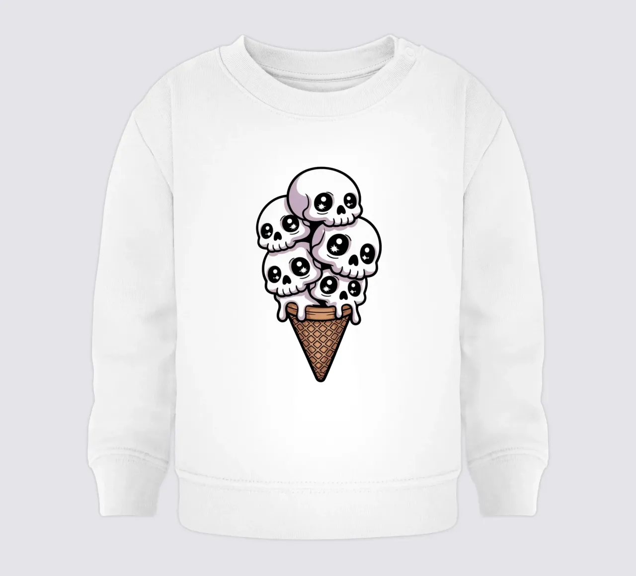 Skull Ice Cream felpa neonato da Sasyall Graphics