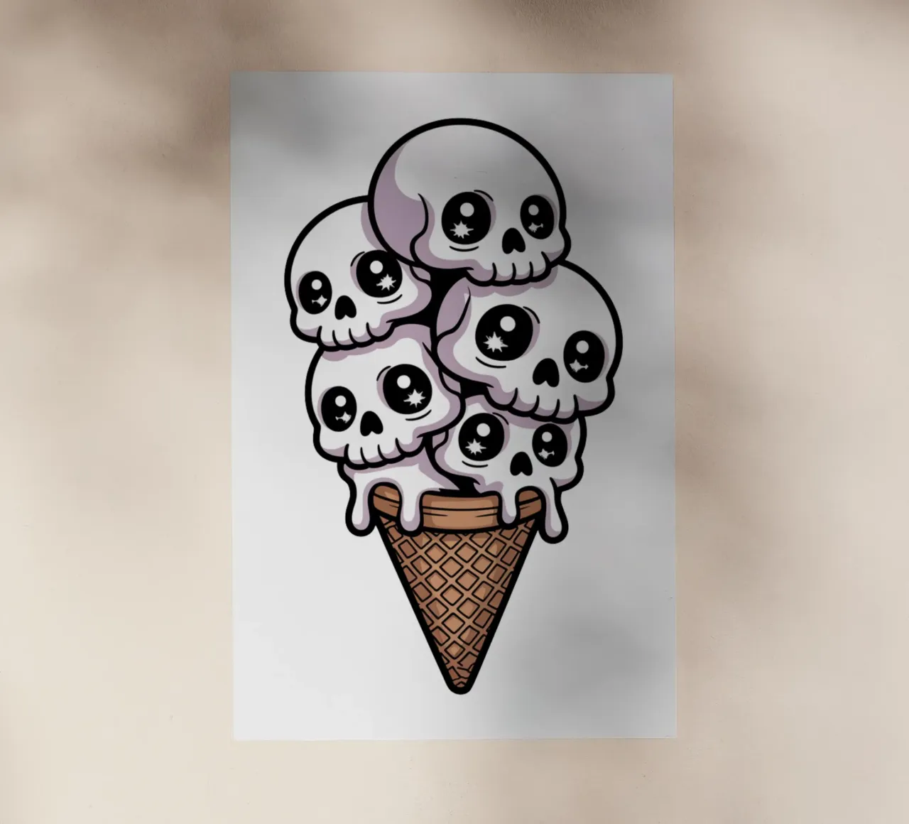 Skull Ice Cream pellicola backlit da Sasyall Graphics