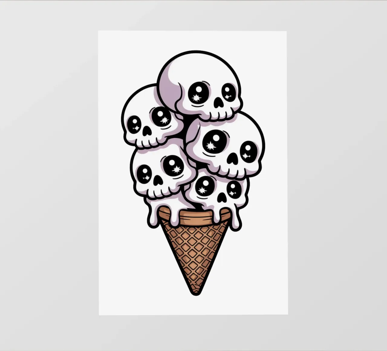 Skull Ice Cream pellicola backlit da Sasyall Graphics