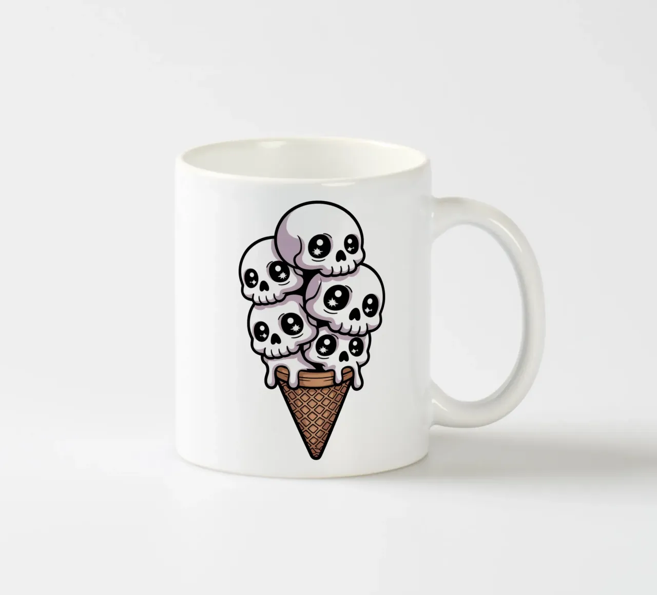 Skull Ice Cream tazza in ceramica da Sasyall Graphics