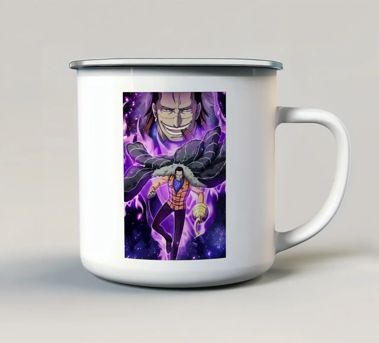 Crocodile One Piece tazza in smalto da Dumery Art
