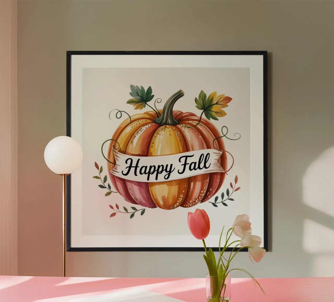 Happy Fall poster by Sasyall Graphics