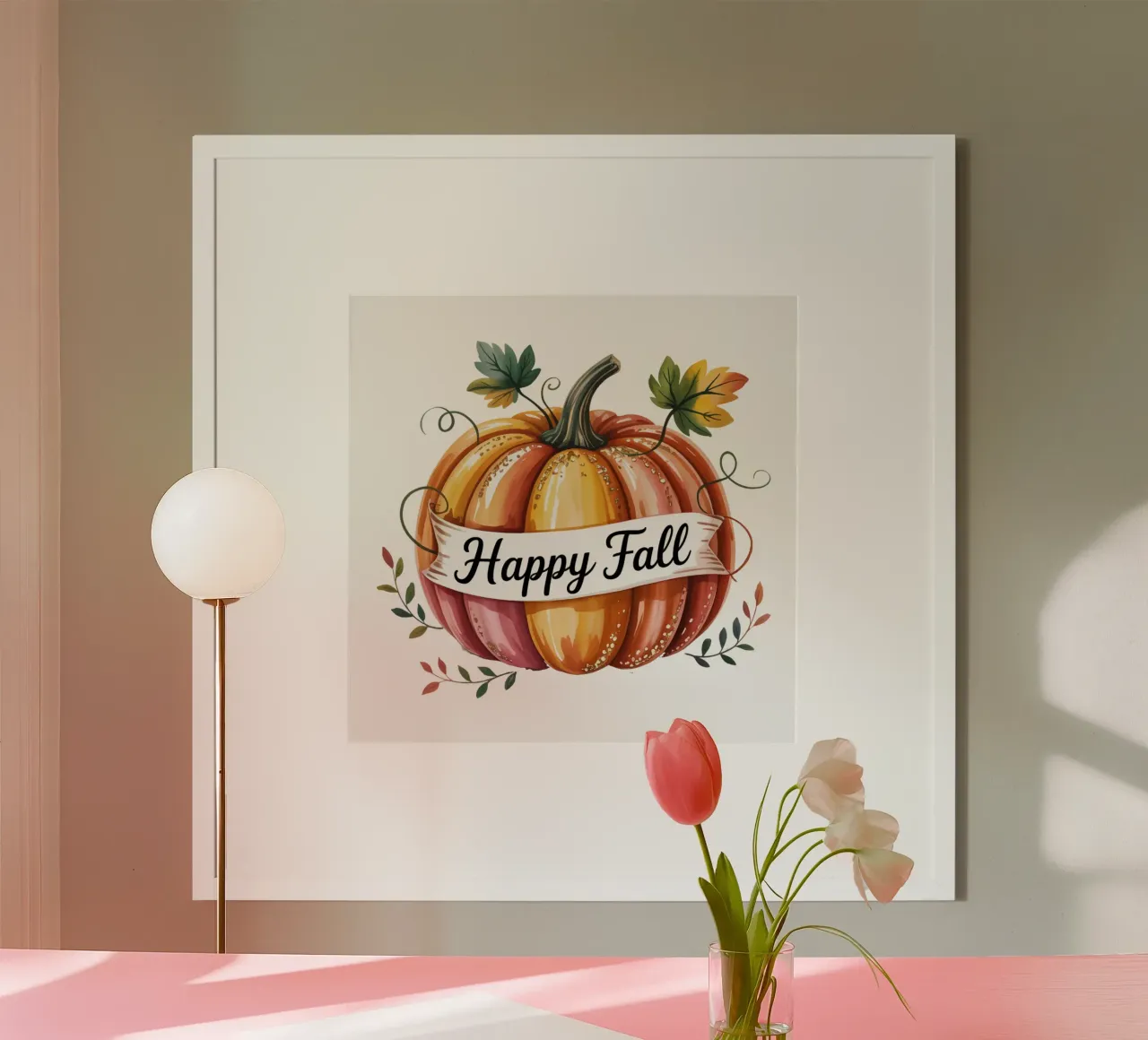 Happy Fall poster by Sasyall Graphics