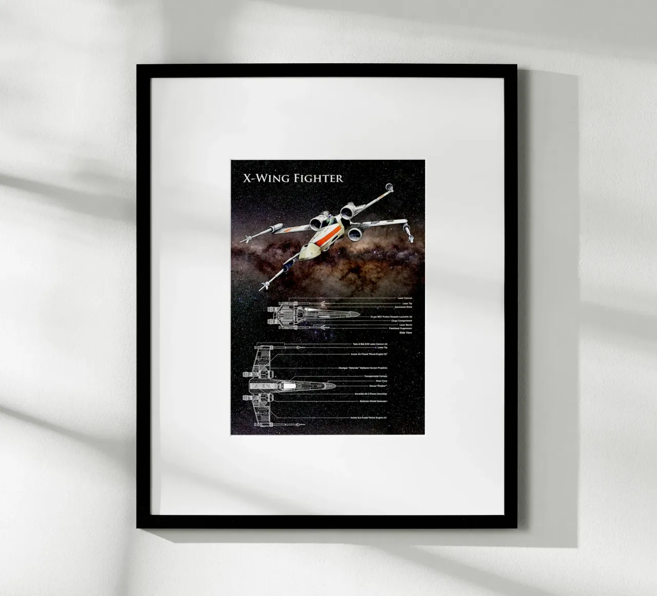 X - Maglietta essenziale Wing Figther poster da jamsa_ve
