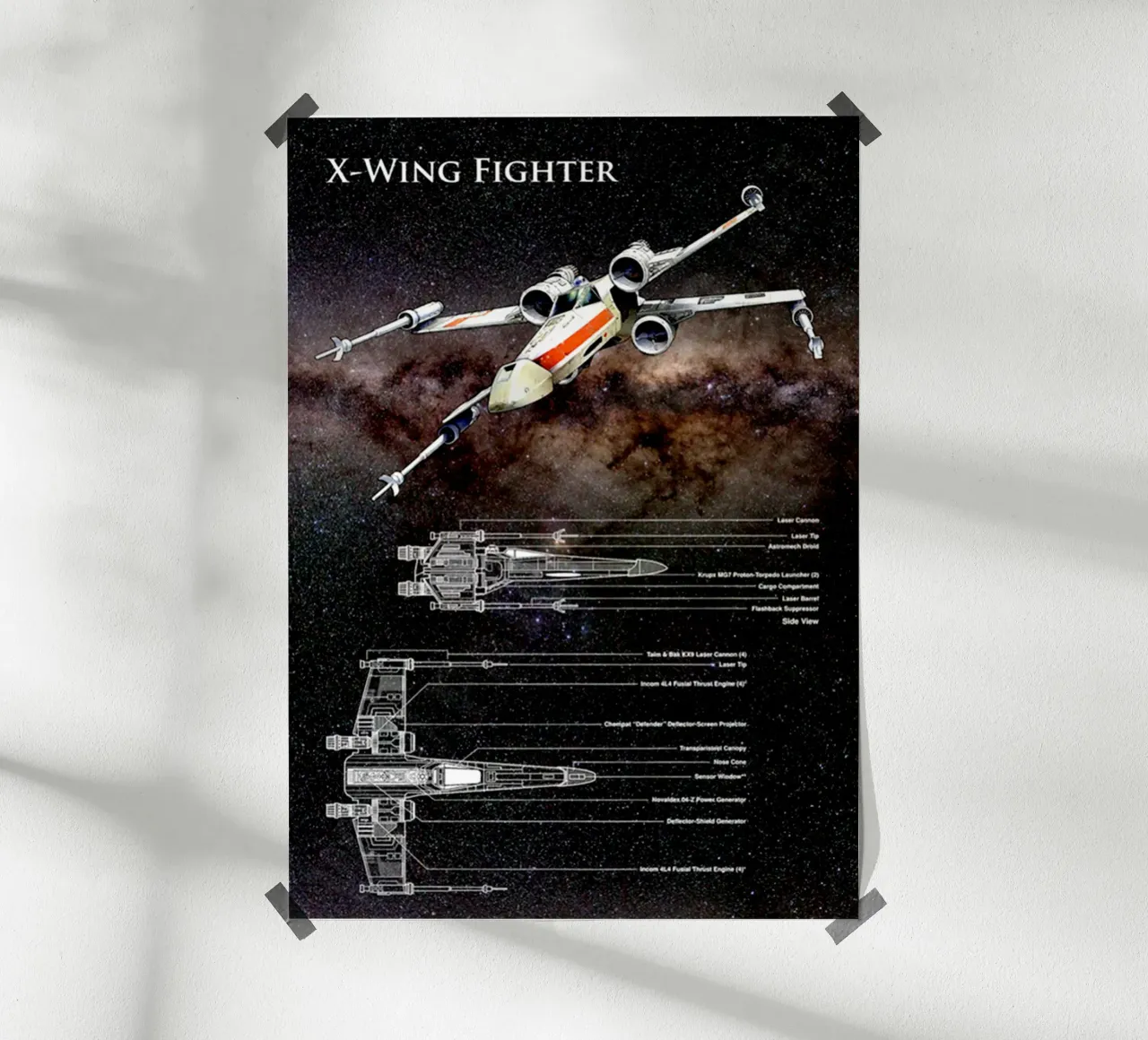 X - Maglietta essenziale Wing Figther poster da jamsa_ve