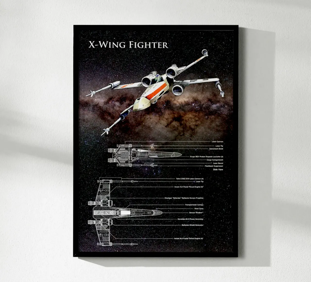 X - Maglietta essenziale Wing Figther poster da jamsa_ve
