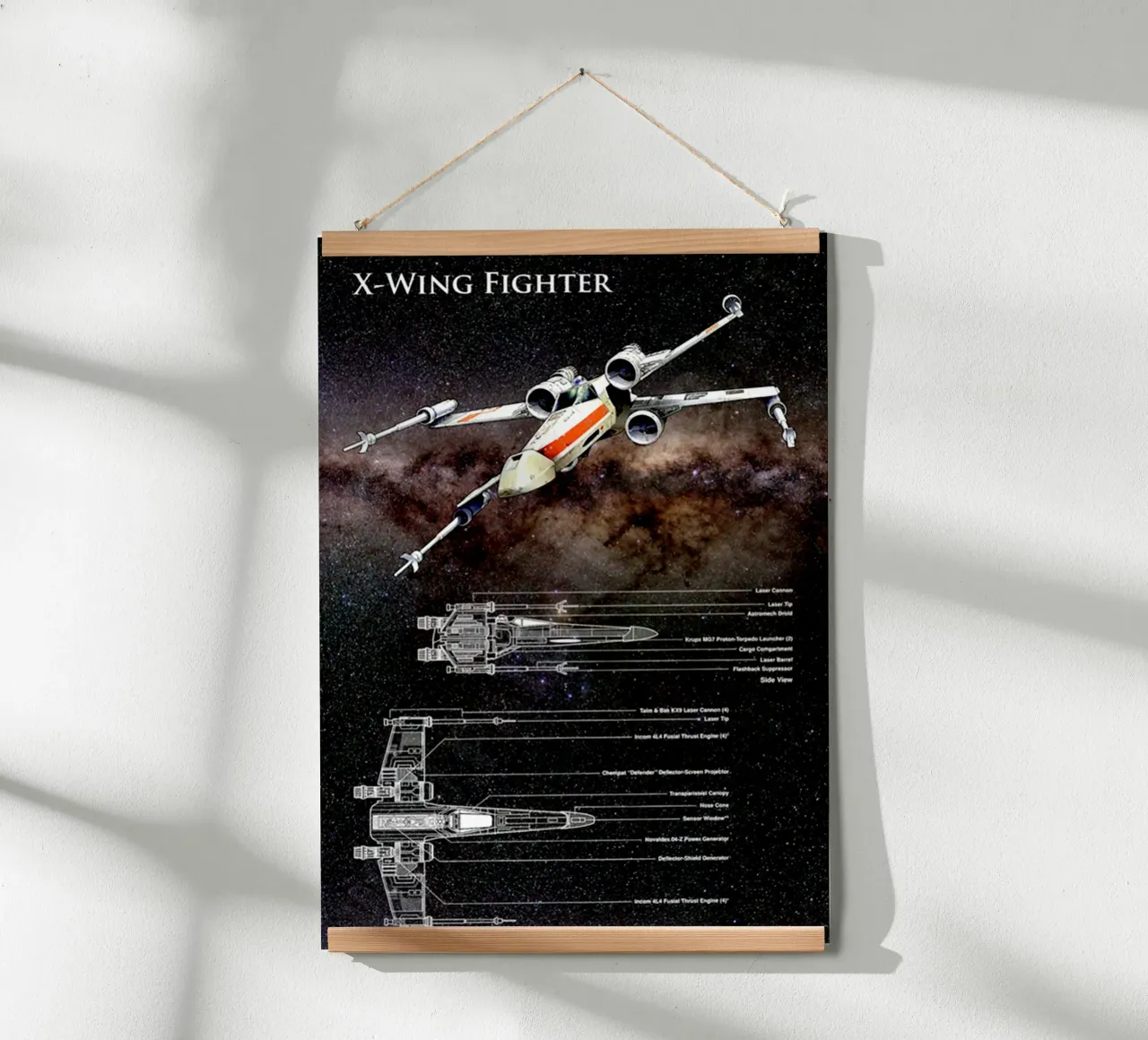 X - Maglietta essenziale Wing Figther poster da jamsa_ve