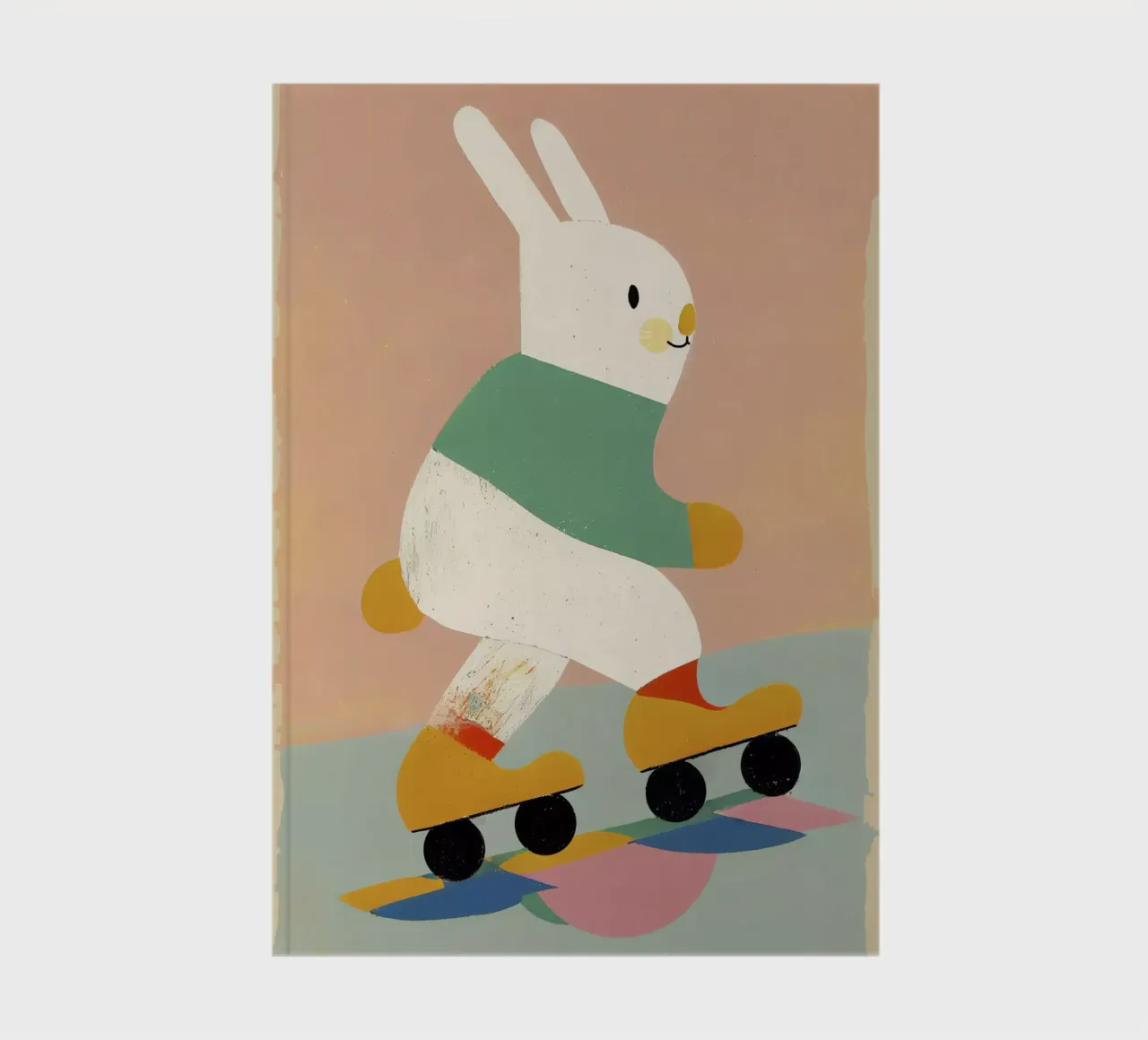 Skating Bunny No 2 notebook by treechild