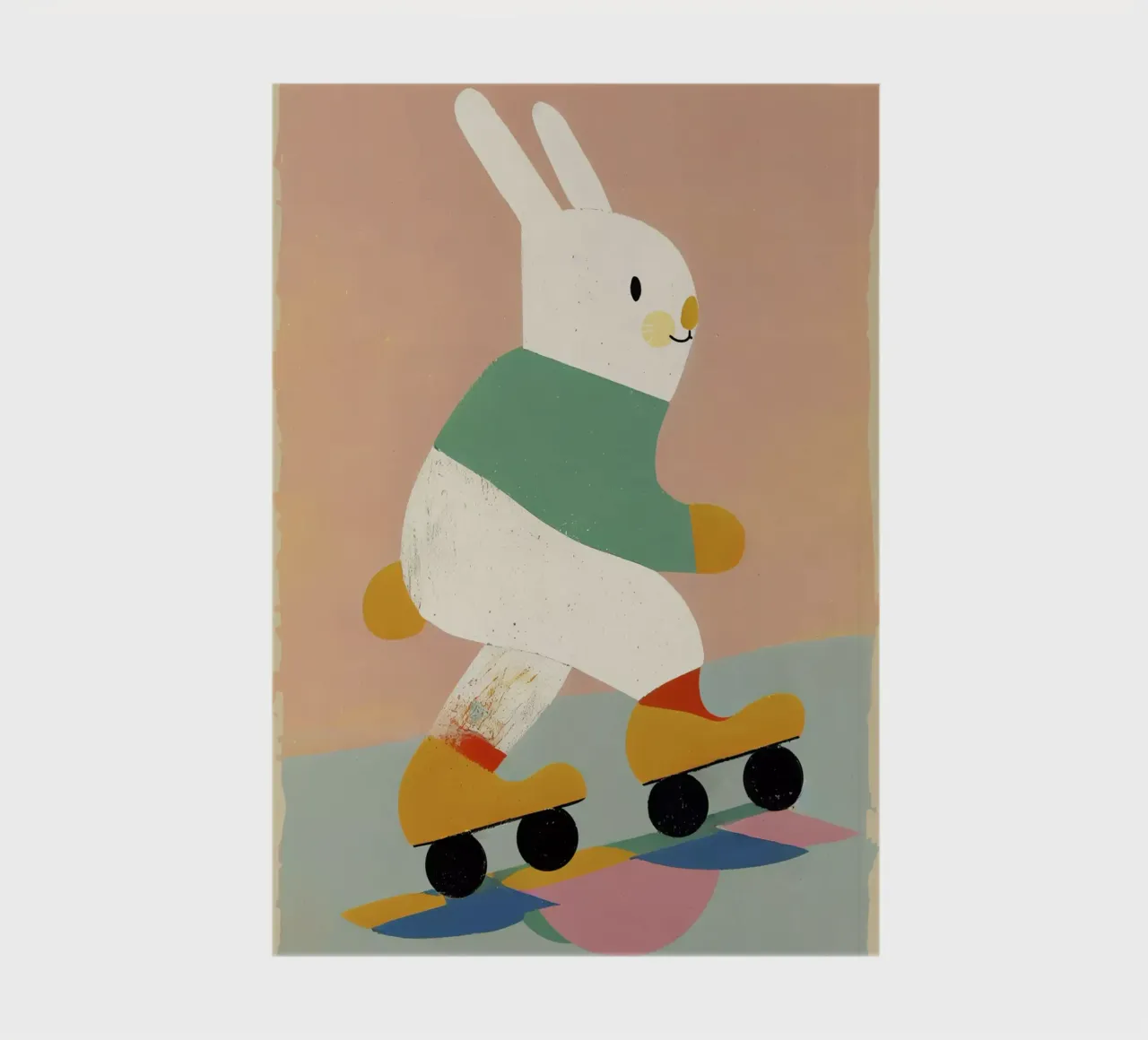 Skating Bunny No 2 notebook by treechild