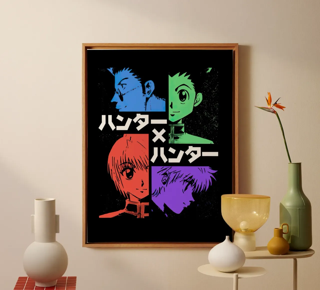 Hunter X Hunter canvas with Floater frame by Dumery Art