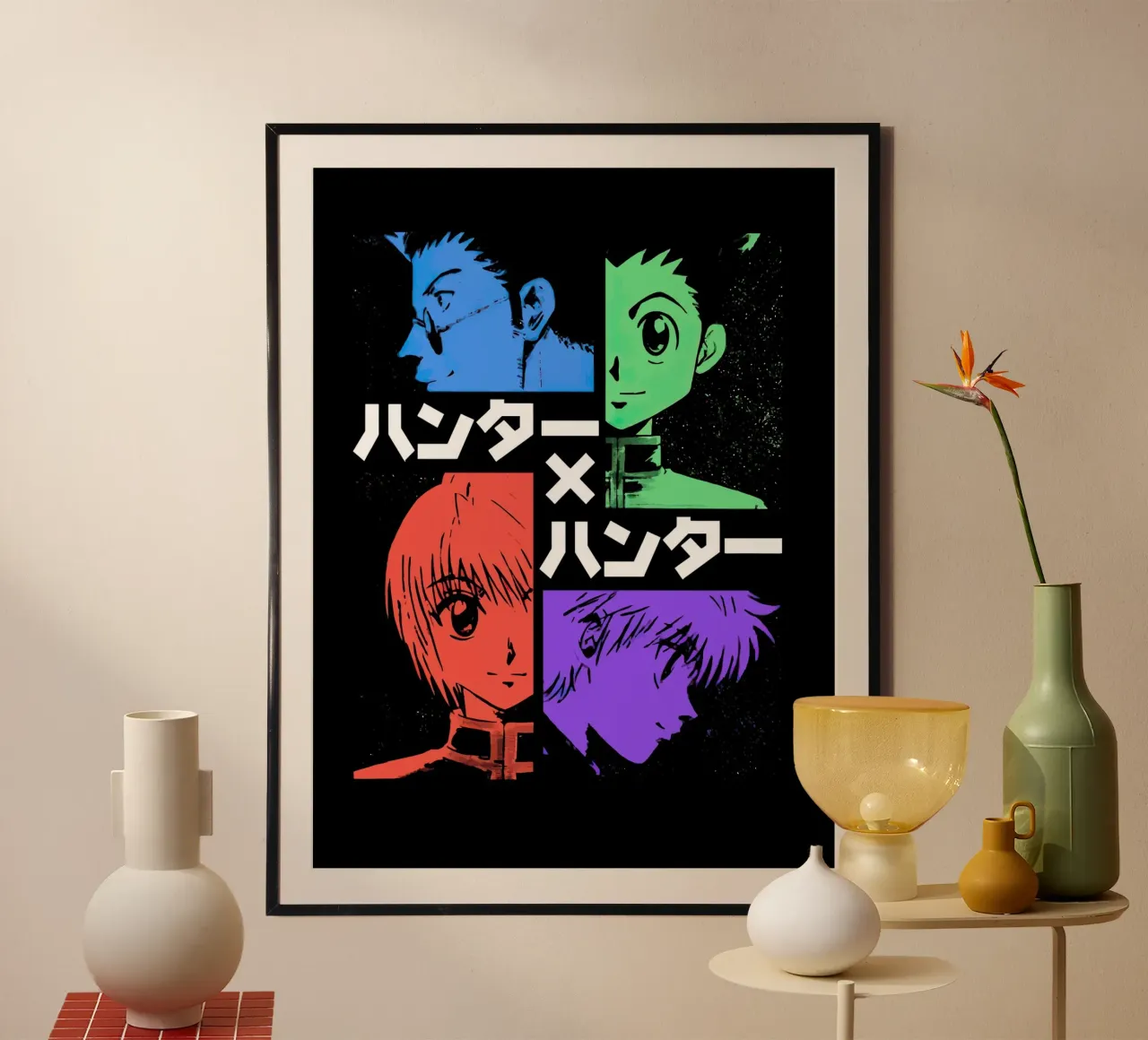 Hunter X Hunter poster con telaio in alluminio da Dumery Art