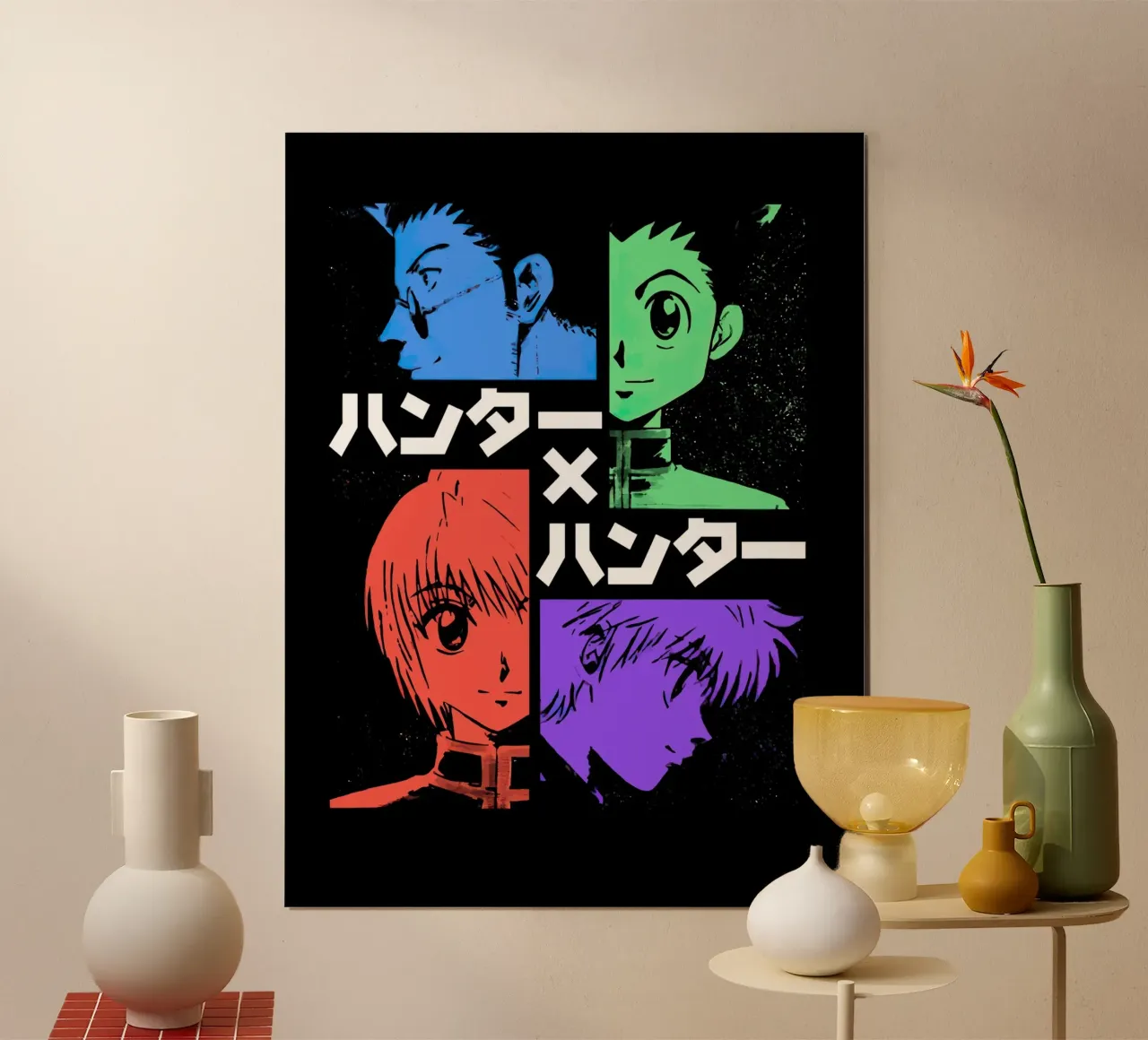 Hunter X Hunter poster con telaio in alluminio da Dumery Art