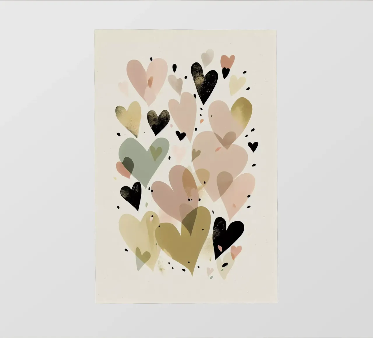 Pastel Hearts telo in pvc da treechild