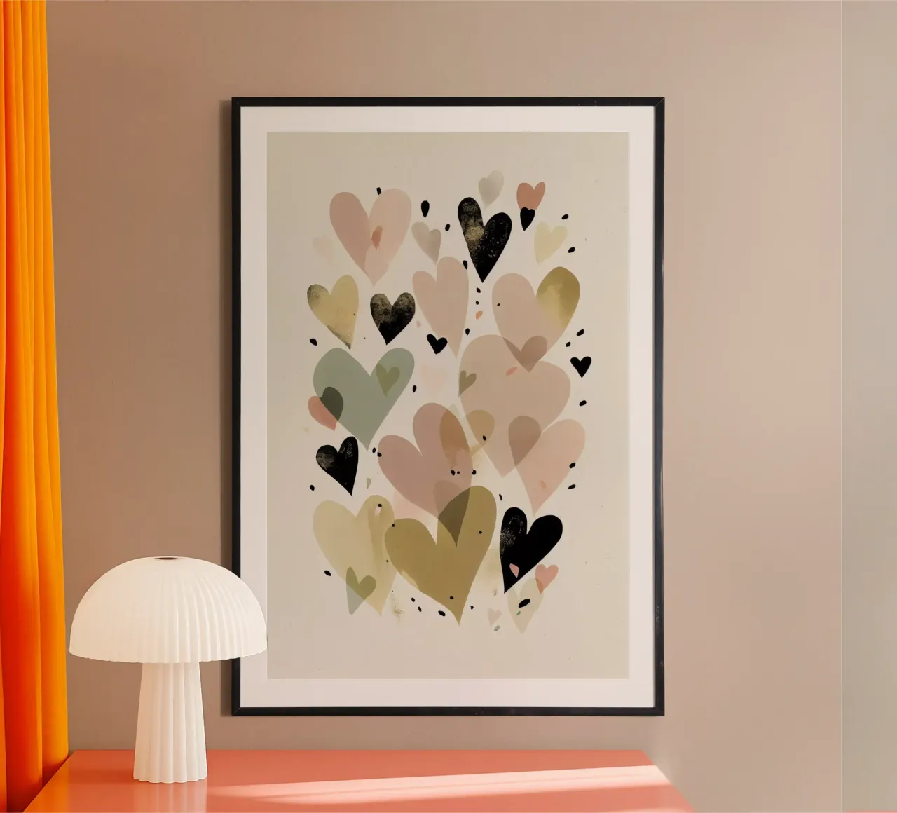 Pastel Hearts carta hahnemühle da treechild