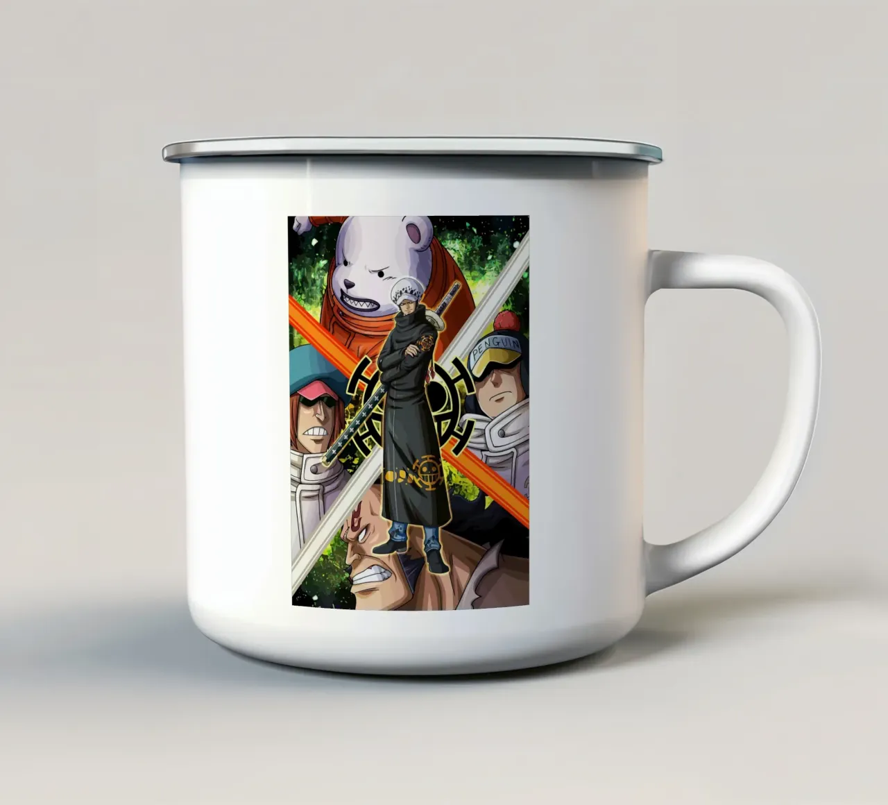 Polar Pirates One Piece tazza in smalto da Dumery Art