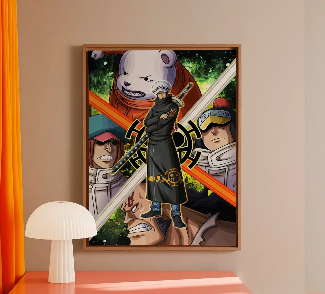 Polar Pirates One Piece tela con Cornice a cassetta da Dumery Art