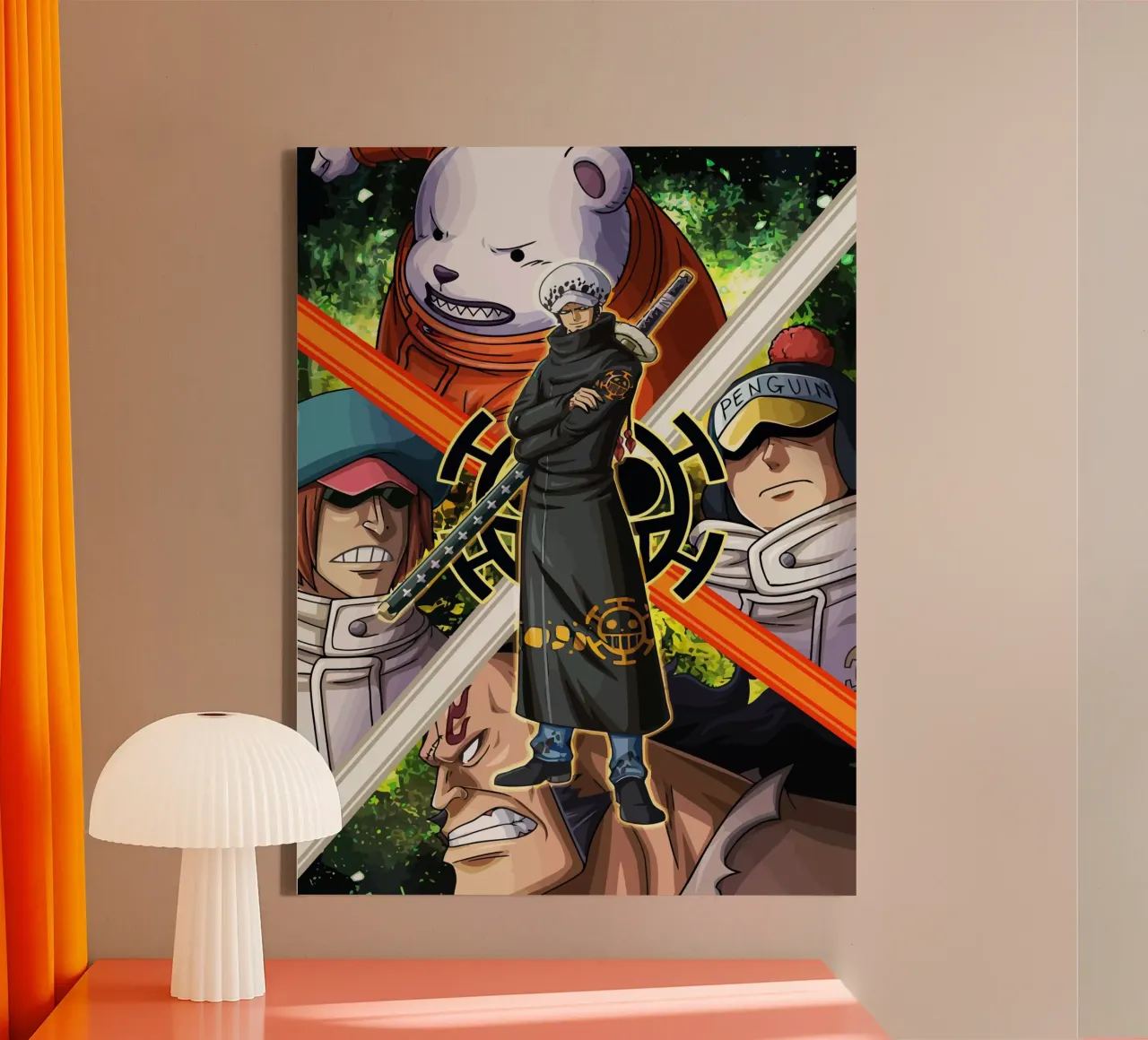 Polar Pirates One Piece tela con Cornice a cassetta da Dumery Art