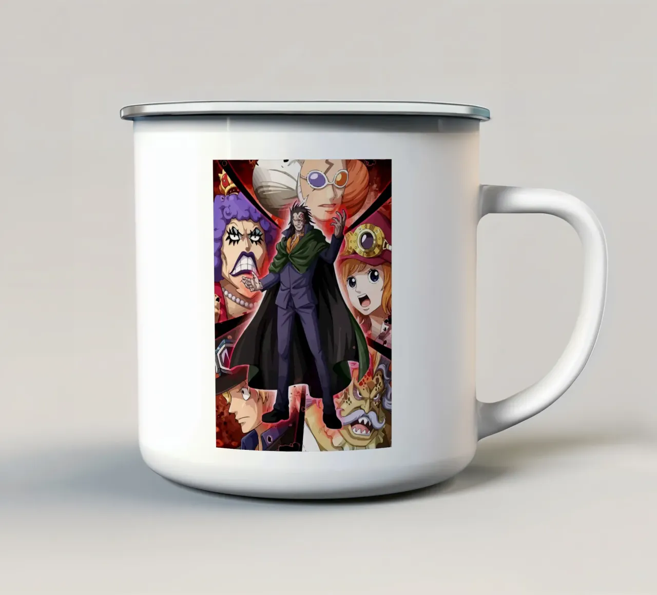 The Revolusioner One Piece tazza in smalto da Dumery Art