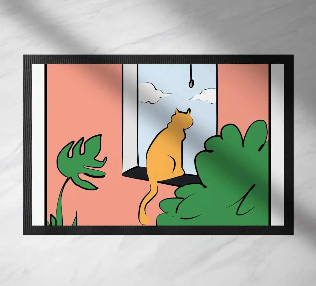 Cat studio doormat by Little Dean