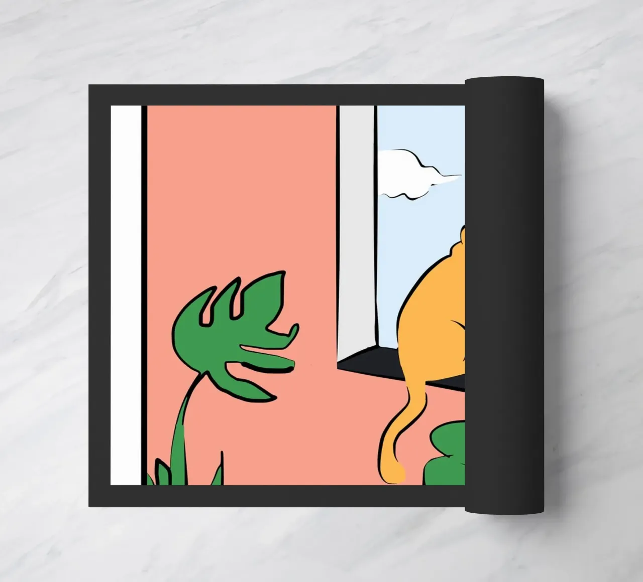 Cat studio doormat by Little Dean