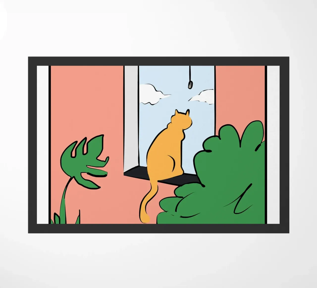 Cat studio doormat by Little Dean