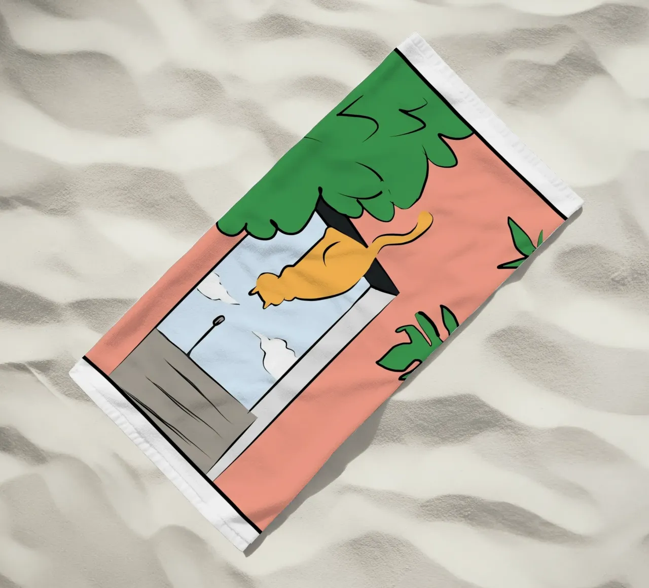 Studio del gatto telo mare da Little Dean