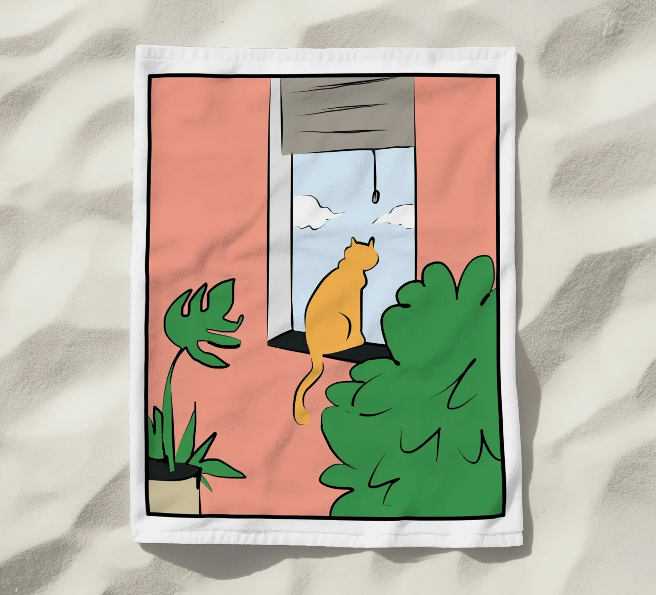 Studio del gatto telo mare da Little Dean