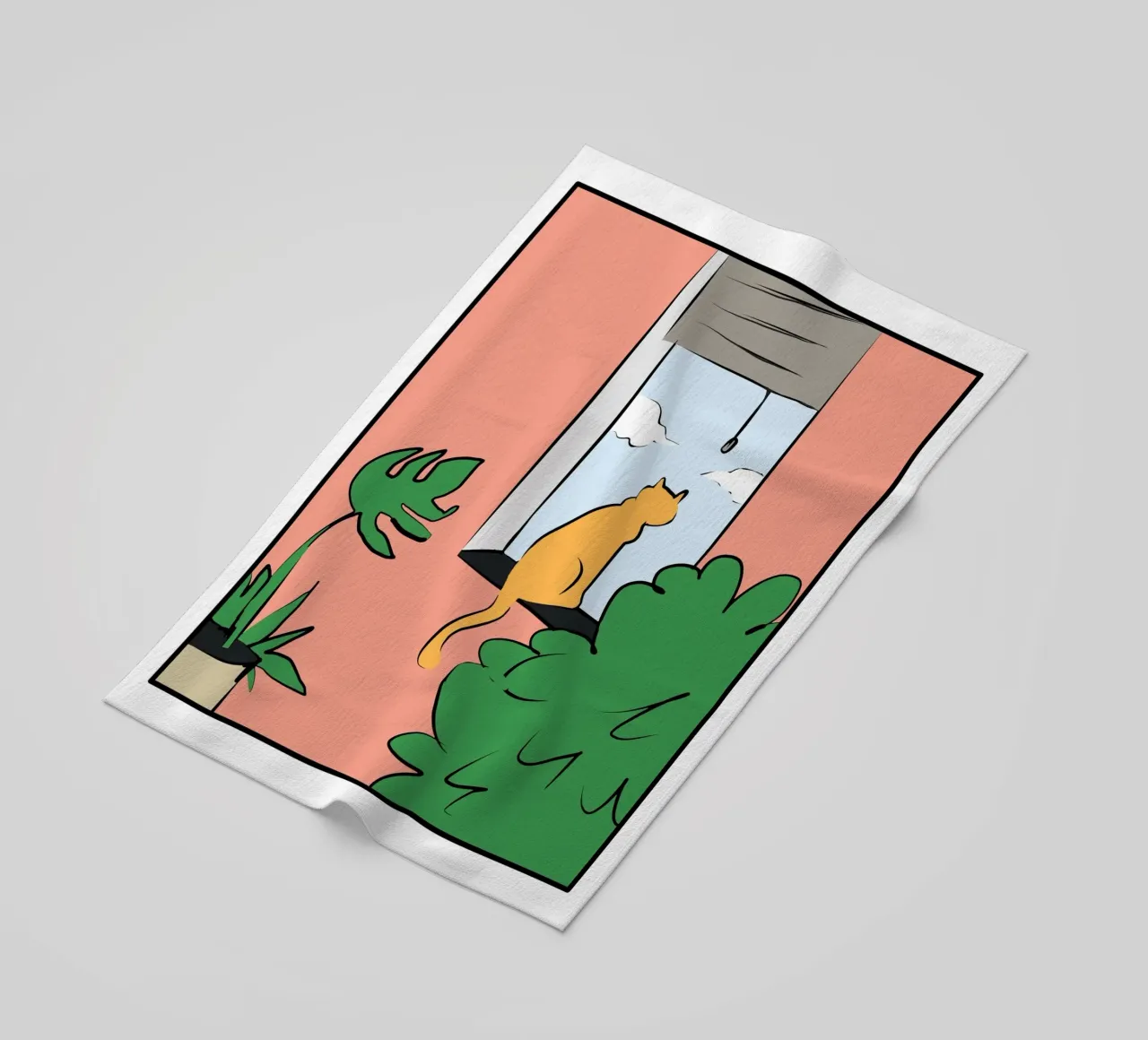 Studio del gatto telo mare da Little Dean