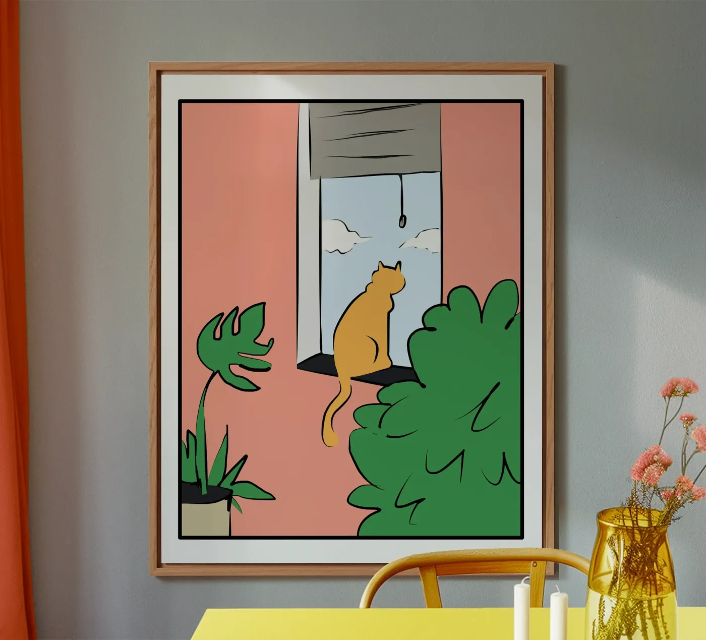 Cat studio alluminio dibond da Little Dean