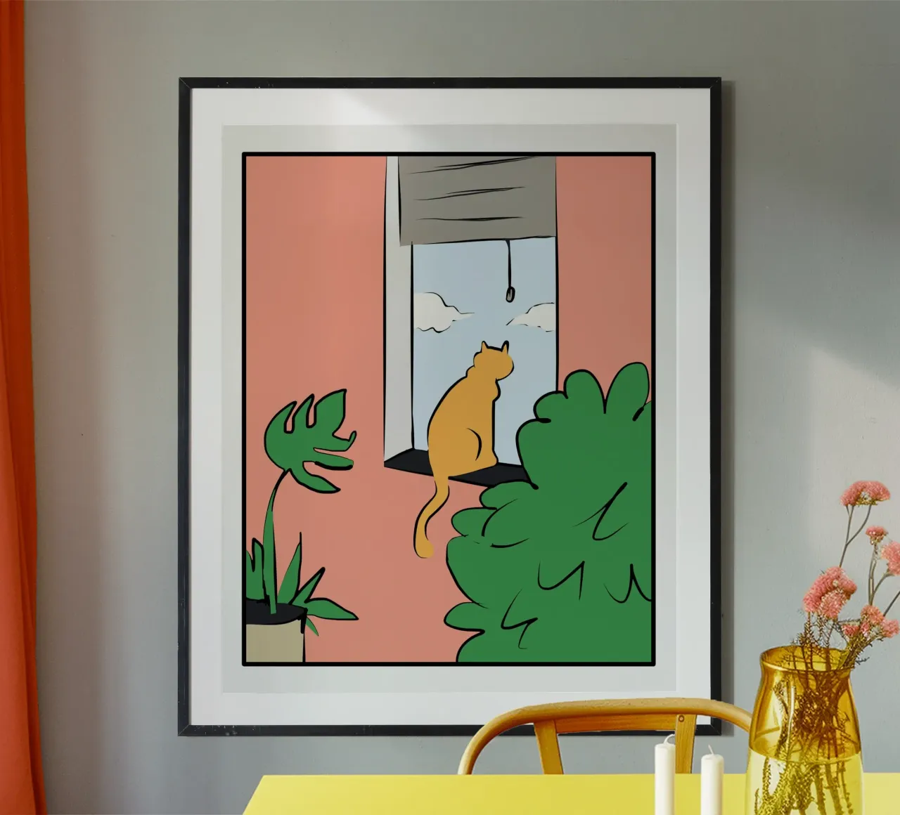 Kattenatelier poster van Little Dean