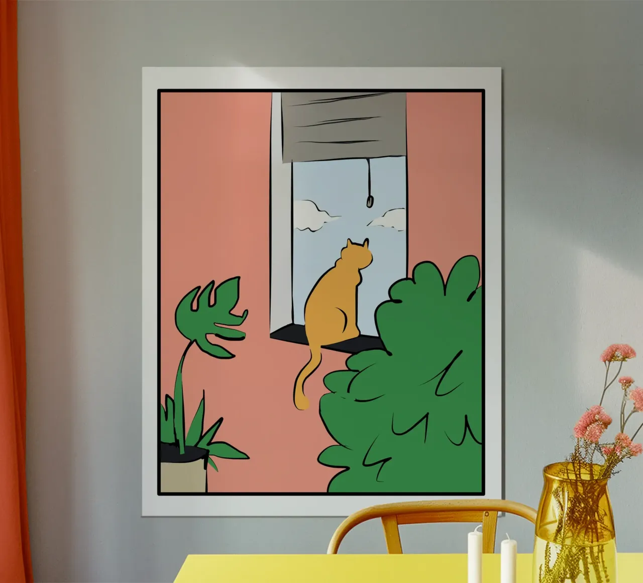 Studio del gatto poster da Little Dean
