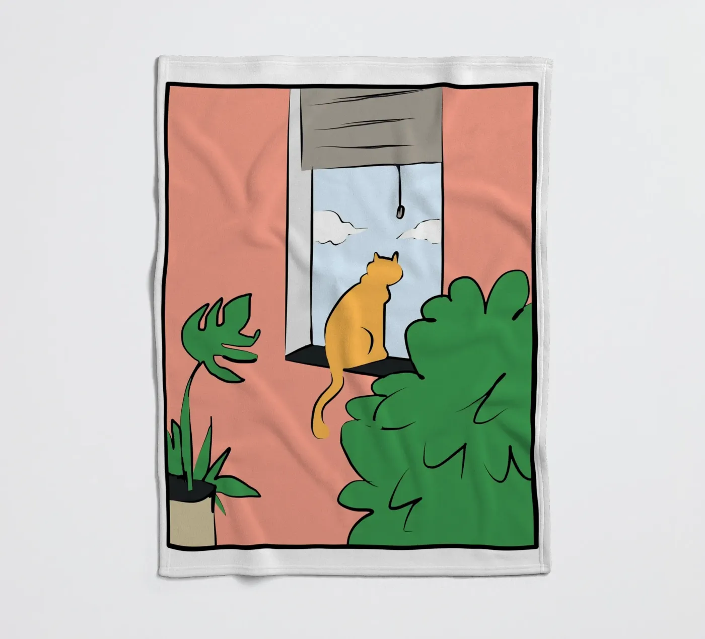 Katzenstudio Fleecedecke von Little Dean