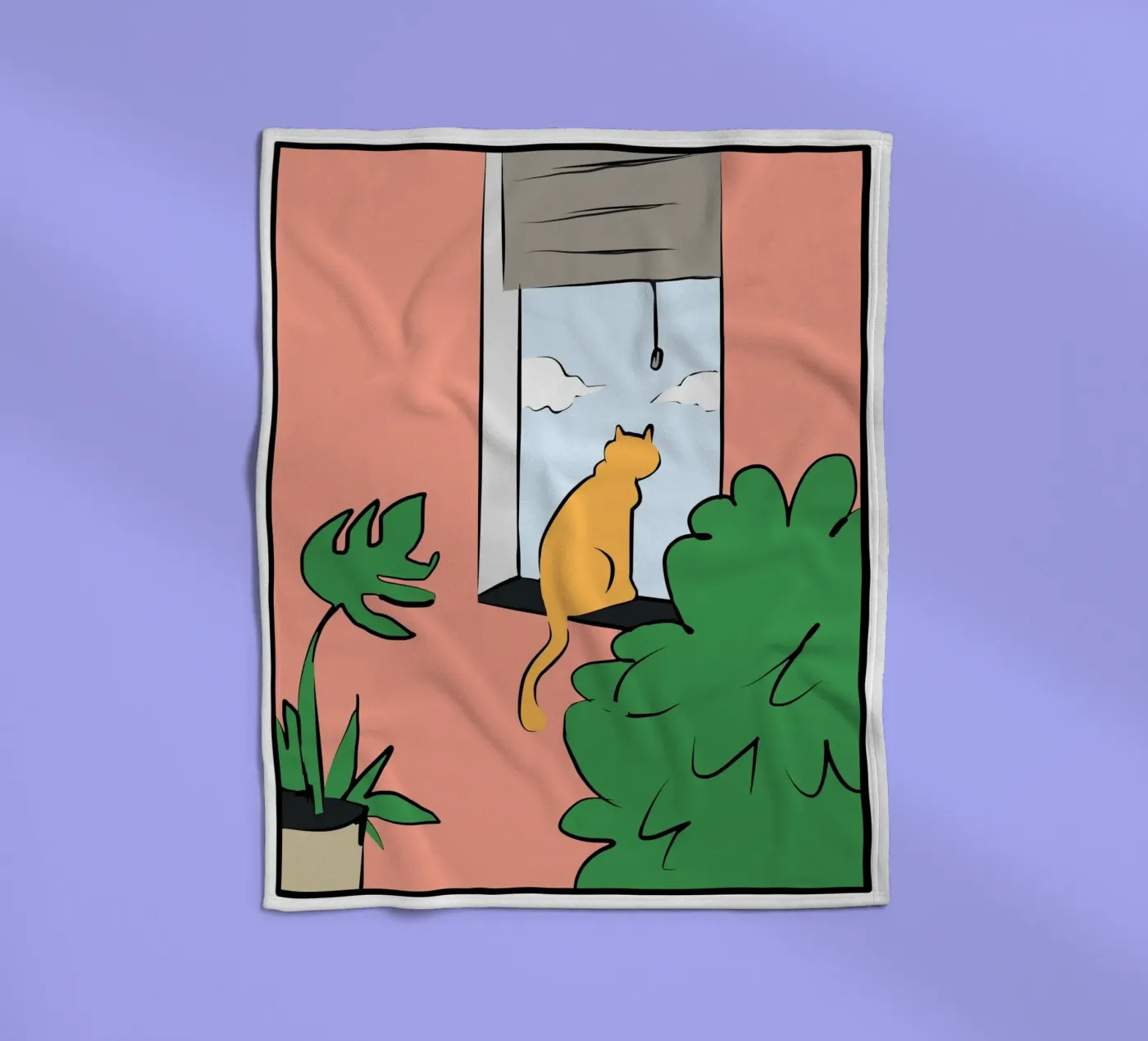 Katzenstudio Fleecedecke von Little Dean