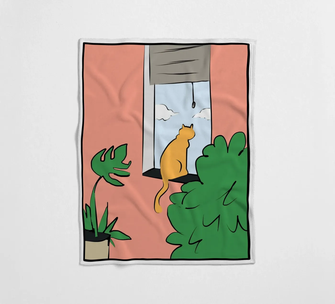 Katzenstudio Fleecedecke von Little Dean