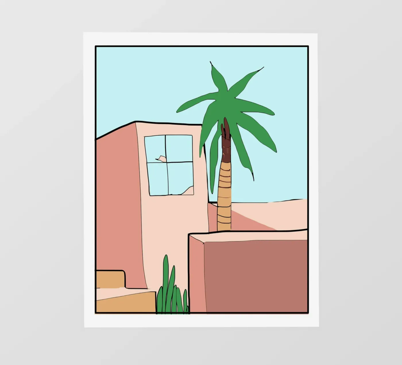 Moroccan building film rétro-éclairé de Little Dean