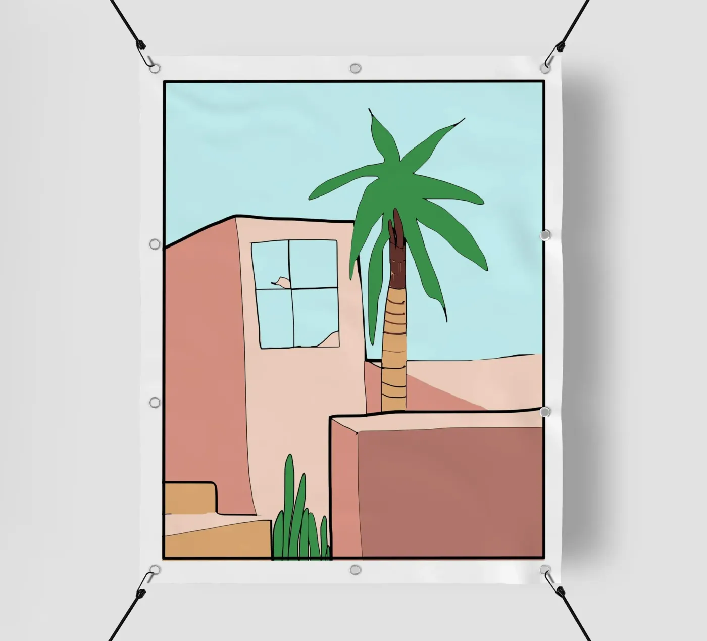 Edificio marocchino telo in pvc da Little Dean